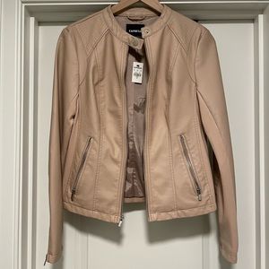 Express NWT tan leather jacket
